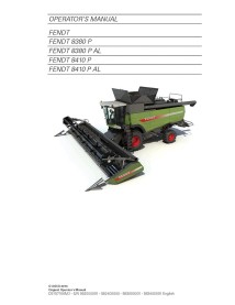 Manual del operador de cosechadoras Fendt 8380, 8410 - Fendt manuales - FENDT-D3157100M2