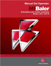 Massey Ferguson 1840, 1840CE baler pdf operator's manual ES - Massey Ferguson manuals - MF-700741552A-OM-ES