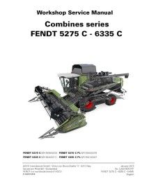 Manual de servicio de la cosechadora Fendt 5275 C, 6335 C - Fendt manuales