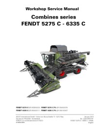 Manual de serviço da colheitadeira Fendt 5275 C, 6335 C - Fendt manuais - FENDT-LA327301011F