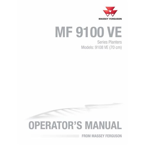 MF-700208462A-OM Manual do operador em pdf da plantadeira Massey Ferguson 9108 VE