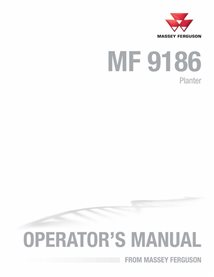 Manuel d'utilisation pdf du semoir Massey Ferguson 9186 - Massey-Ferguson manuels - MF-700743675A-OM-EN