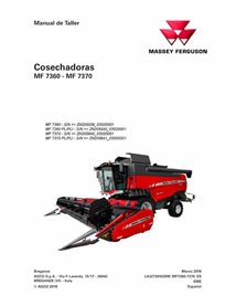 Massey Ferguson 7360, 7370 combina manual de serviço de oficina em pdf ES - Massey Ferguson manuais - MF-LA327301035M-WSM-ES