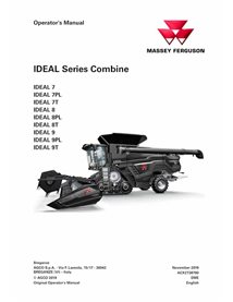 MF-ACX2738790-OM Massey Ferguson IDEAL 7, IDEAL 8, IDEAL 9 LRC combine pdf operator's manual