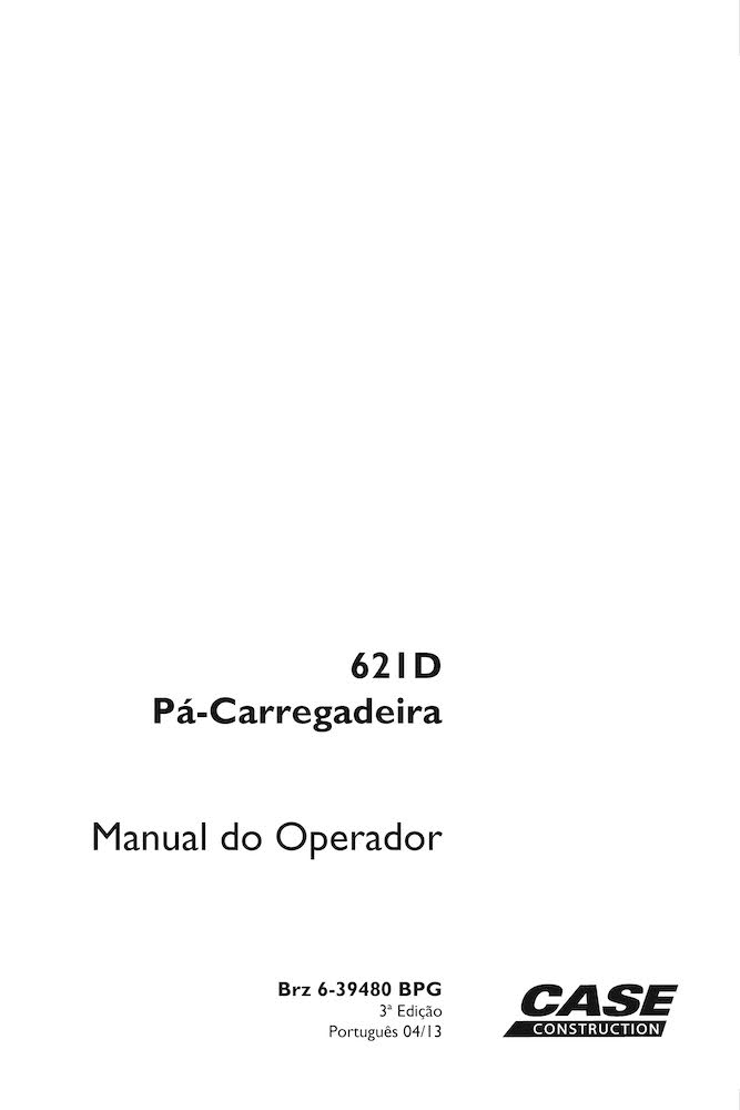 Case 621d Wheel Loader Pdf Operator S Manual Pt