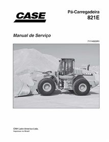 Manual de serviço em pdf da carregadeira de rodas Case 821E PT - Case manuais - CASE-71114023R1-SM-PT