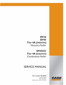 Manual de servicio en pdf del rodillo Case DV36, DV45, DV45CC Tier 4a - Case manuales - CASE-48142070-SM-EN