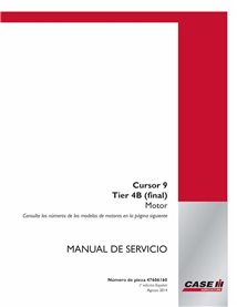 Manual de serviço em pdf do motor Case Cursor 9 Tier 4B ES - Case manuais - CASE-47606160-SM-ES