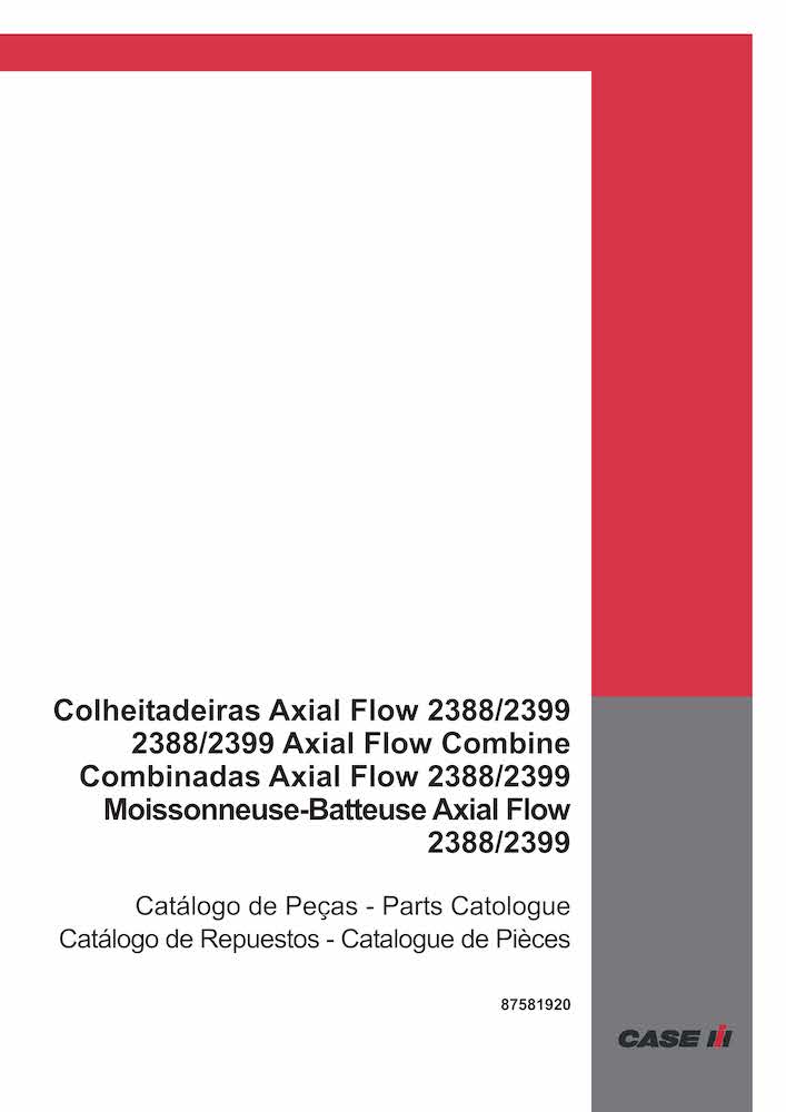 Case 2388, 2399 combine pdf parts catalog