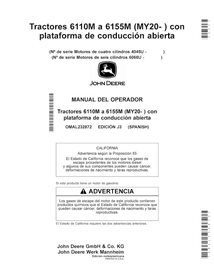 John Deere 6110M, 6120M, 6125M, 6130M, 6135M, 6145M, 6155M, 6140M MY20- manual del operador del tractor pdf ES - John Deere m...