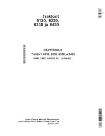 JD-OMAL179677-FI John Deere 6130, 6230, 6330, 6430 tractor operator's manual FI (OMAL179677)