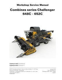 Manual de servicio de la cosechadora Challenger 648C, 652C - Challenger manuales - CHAL-LA327301011C