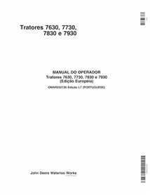 John Deere 7630, 7730, 7830, 7930 EU SN 1-19999 manual del operador del tractor pdf PT - John Deere manuales - JD-OMAR232126-PT