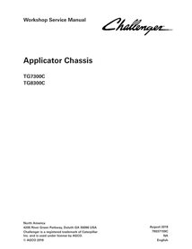 Challenger TG7300C, TG8300C châssis d'applicateur pdf manuel d'entretien d'atelier - Challenger manuels - CHAL-79037159C-WSM-EN