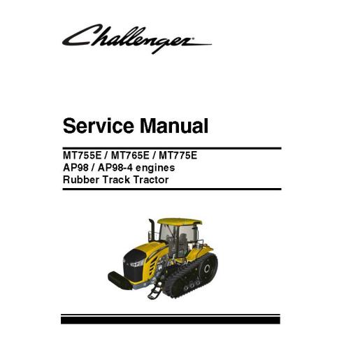 Manual de serviço do trator Challenger MT755E, MT765E, MT775E - Challenger manuais