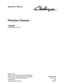 Chasis de flotación Challenger TG9300C manual del operador en pdf - Challenger manuales - CHAL-591373D1E-OM-EN