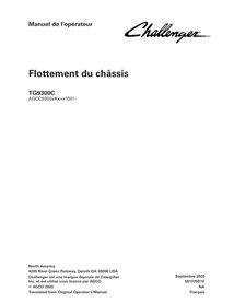 Manuel de l'opérateur pdf du châssis de flottaison Challenger TG9300C FR - Challenger manuels - CHAL-591375D1E-OM-FR