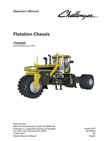 Chasis de flotación Challenger TG9300B manual del operador en pdf - Challenger manuales - CHAL-591180D1G-OM-EN