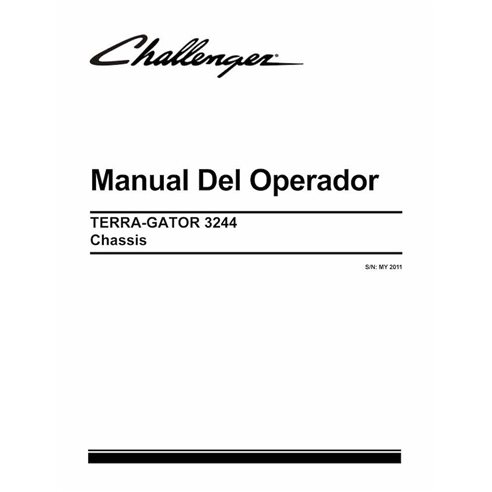 Challenger 3244 flotation Chassis pdf operator's manual ES - Challenger manuals - CHAL-AG637224-OM-ES
