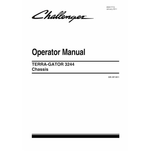 Challenger 3244 flotation Chassis pdf operator's manual  - Challenger manuals - CHAL-AG617715-OM-EN