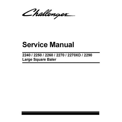 Challenger 2240, 2250, 2260, 2270, 2270XD, 2290 manual de serviço da enfardadeira - Challenger manuais