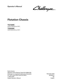 Manuel de l'opérateur pdf du châssis de flottaison Challenger TG7300C, TG8300C - Challenger manuels - CHAL-587445D1E-OM-EN