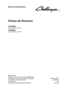 Manuel de l'opérateur pdf du châssis de flottaison Challenger TG7300C, TG8300C - Challenger manuels - CHAL-587451D1E-OM-ES