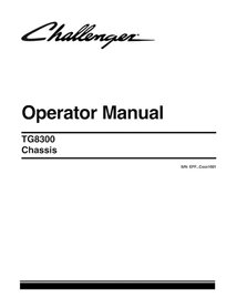 Challenger TG8300 flotation Chassis pdf operator's manual  - Challenger manuals - CHAL-549687D1E-OM-EN