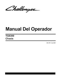 Chasis de flotación Challenger TG8300 manual del operador en pdf - Challenger manuales - CHAL-549689D1E-OM-ES