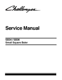 Challenger SB34, SB36 baler service manual - Challenger manuals - CHAL-79035890A