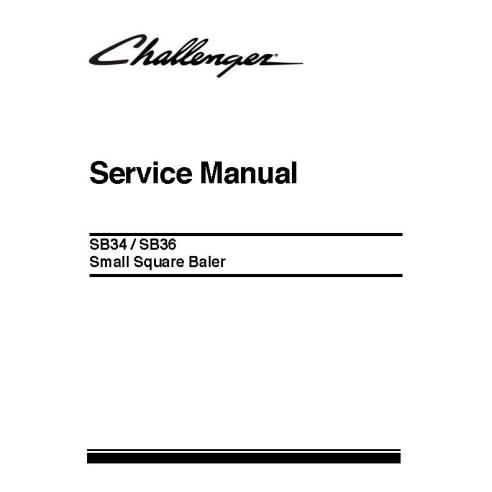 Challenger SB34, SB36 baler service manual - Challenger manuals - CHAL-79035890A
