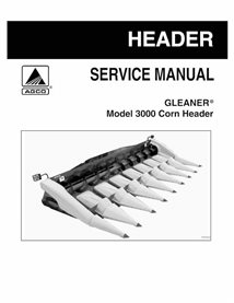 Manual de servicio en pdf del cabezal de maíz Gleaner AGCO modelo 3000 - espigador manuales - CLN-79023084A-SM-EN