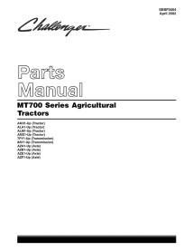 Manual de piezas del tractor Challenger MT 700 series - Challenger manuales