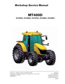 Manuel d'entretien de l'atelier de tracteur Challenger MT400D Series, MT455D, MT465D, MT475D, MT485D, MT495D - Challenger man...
