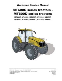 Manuel d'entretien de l'atelier du tracteur Challenger MT600C -MT600D Series - Challenger manuels - CHAl-4346456