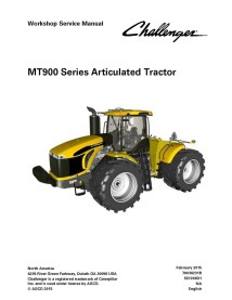 Challenger MT900 Series, MT955E, MT965E, MT975E tractor taller manual de servicio - Challenger manuales - CHAL-79036231