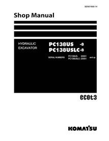 Komatsu PC138US-8, PC138USLC-8 excavator pdf shop manual  - Komatsu manuals - KOMATSU-SEN01968-14