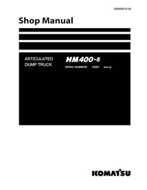 Manual de loja em pdf do caminhão basculante Komatsu HM400-5 - Komatsu manuais - KOMATSU-SEN06519-05