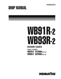 Komatsu WB17R-2, WB93R-2 backhoe loader pdf shop manual  - Komatsu manuals - KOMATSU-WEBM000400