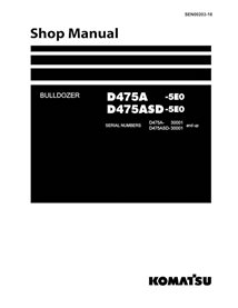 Komatsu D475A-5E0, D475ASD-5EO dozer pdf shop manual  - Komatsu manuals - KOMATSU-SEN00203-18