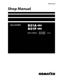 Komatsu D21A-8E0, D21P-8E0 dozer pdf shop manual  - Komatsu manuals - KOMATSU-SEN03320-05