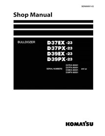 Komatsu D37EX-23, D37PX-23, D39EX-23, D39PX-23 dozer pdf shop manual  - Komatsu manuals - KOMATSU-SEN06061-03