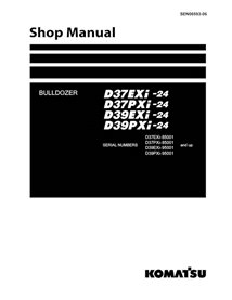 Komatsu D37EXi-24, D37PXi-24, D39EXi-24, D39PXi-24 dozer pdf shop manual  - Komatsu manuals - KOMATSU-SEN06593-06