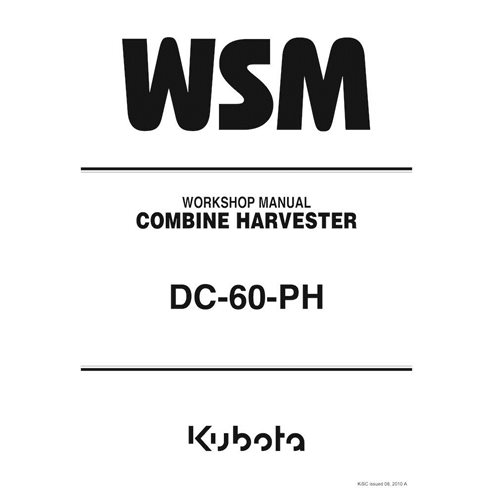 Cosechadora Kubota DC-60-PH pdf manual de taller - Kubota manuales - KUBOTA-9Y111-05530-WSM-EN