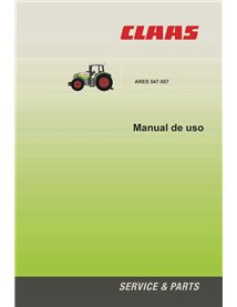 Claas ARES 547, 557 trator pdf manual de operação e manutenção ES - Claas manuais - CLA-011168330-OM-ES