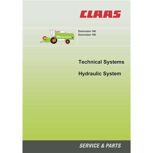 CLA-2931511-TSHS Claas Dominator 150, 140 combine pdf technical systems manual