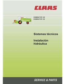 Claas Dominator 150, 140 combina manual de sistemas técnicos em pdf ES - Claas manuais - CLA-2931541-TSHS-ES