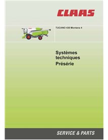 Claas TUCANO 430 Montana 4 moissonneuse-batteuse pdf manuel des systèmes techniques ES - Claas manuels - CLA-2906320-TS-ES