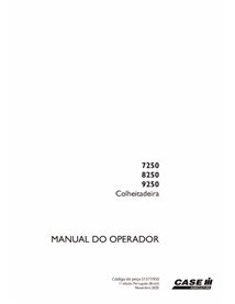 Manuel de l'opérateur de la moissonneuse-batteuse Case 7250, 8250, 9250 pdf PT - Case IH manuels - CASE-51571950-OM-PT