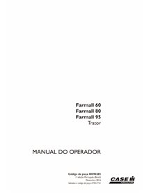 Manuel de l'opérateur pdf pour tracteur Case Farmall 60, 80, 95 PT - Case IH manuels - CASE-48090285-OM-PT